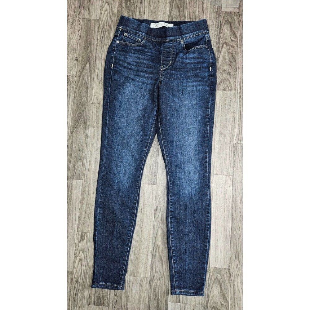 Signature By Levi Strauss Womens Size 4 Shaping Pull On Skinny Denim Blue Jeans
